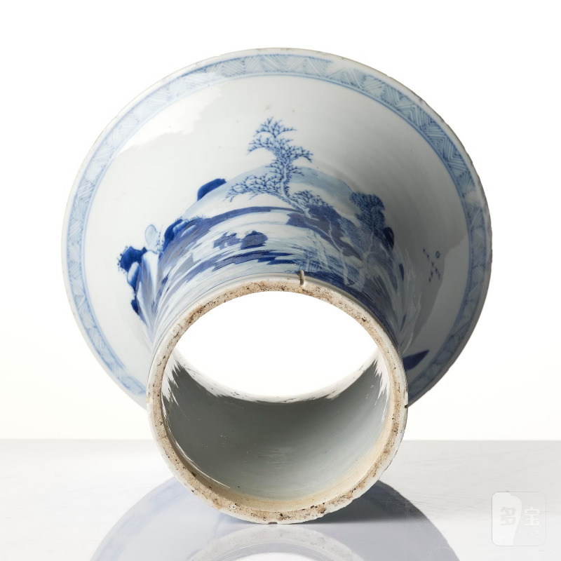 A blue and white porcelain fragment, - 图7